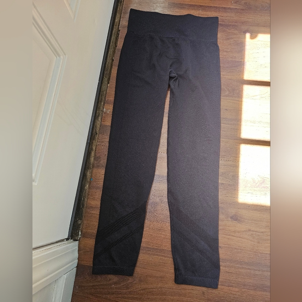 Tory Sport Black Seamless Leggings with Logo - Picture 13 of 13
